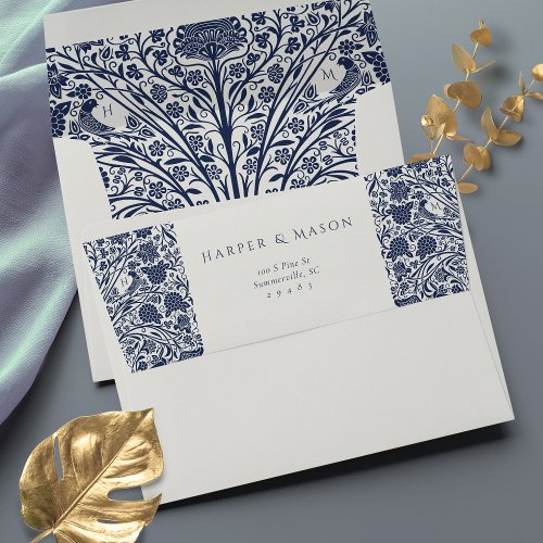 Timeless Victorian Floral Wedding Envelopes
