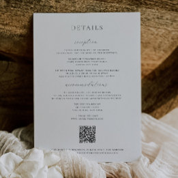 Timeless Vines Crest Black Details Card