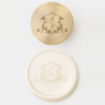 Timeless Vines Monogram Crest Wax Seal Stamp<br><div class="desc">Elegant greenery adorned crest,  Wedding Monogram Wax Seal Stamp.</div>