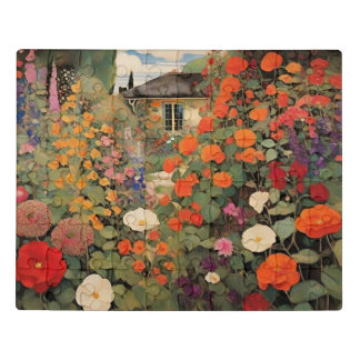 Timeless Vintage Cottage Landscape Oil Painting Jigsaw Puzzle