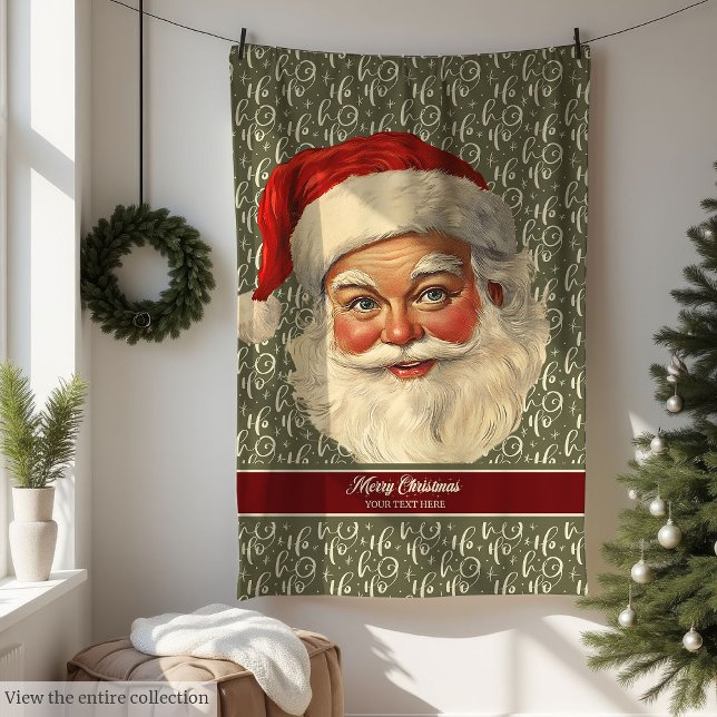 Timeless Vintage Santa Claus Fleece Christmas Gift (Timeless Vintage Santa Claus Fleece Christmas Gift)