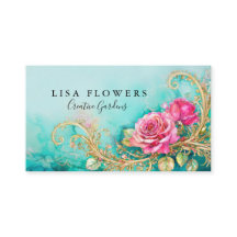 Timeless Vintage Style Rose Business Cards