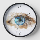 Timeless Vision: Eye Painting Clock Design