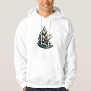 Timeless Voyage – Vintage Sailing Dreams Hoodie