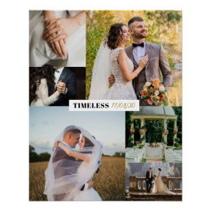 Timeless Wedding Customizable Collage Poster