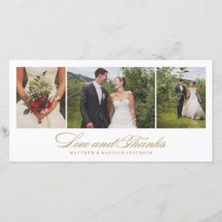 Timeless | Wedding Thank You Photo Card