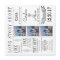 Timeline in light gray Save the Date Post Card