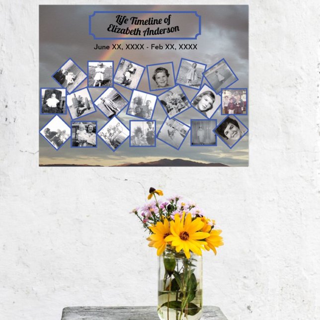 Timeline Photo Collage with Rainbow Poster (Creator Uploaded)