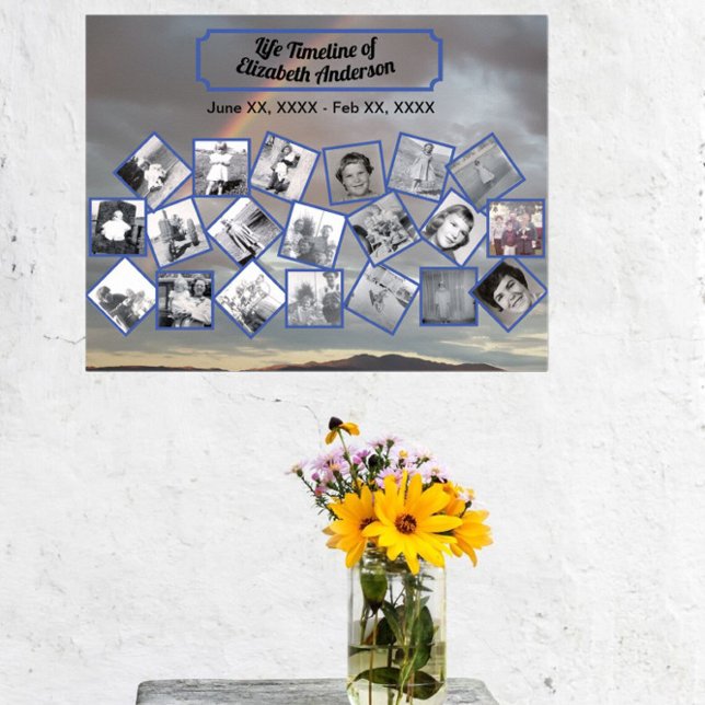 Timeline Photo Collage with Rainbow Poster (Creator Uploaded)