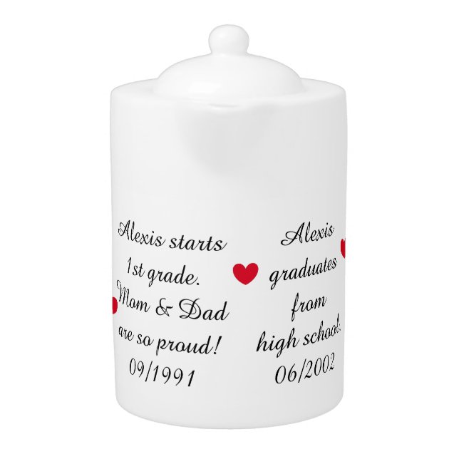 Timeline- Raising a Child:  Teapot (Front)