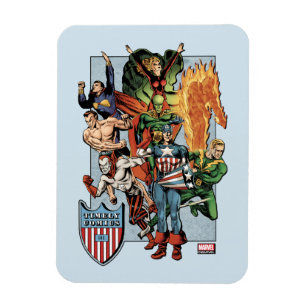 Timely Comics Marvel Heroes Graphic Magnet