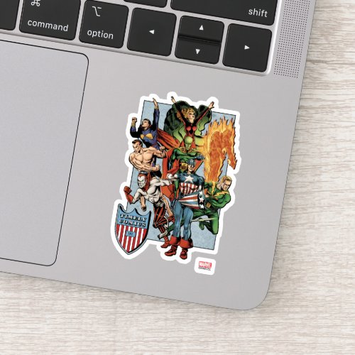 Timely Comics Marvel Heroes Graphic Sticker