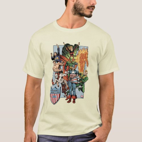 Timely Comics Marvel Heroes Graphic T_Shirt