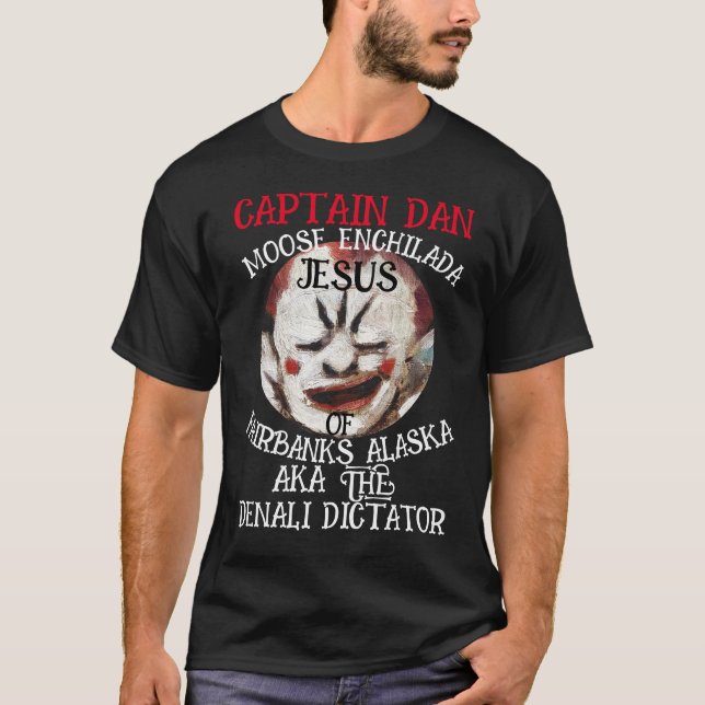 TIMEMACHINE CAPTAIN DAN CARIBOU CHEESE ENCHILADA T-Shirt (Front)
