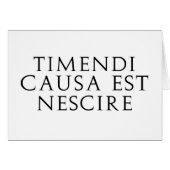 Timendi Causa (Front Horizontal)
