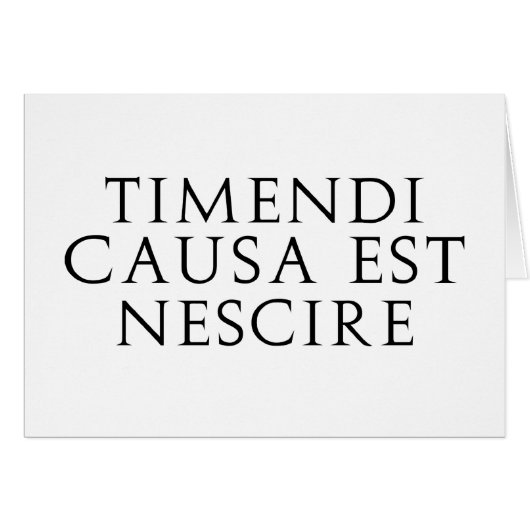 Timendi Causa (Front Horizontal)