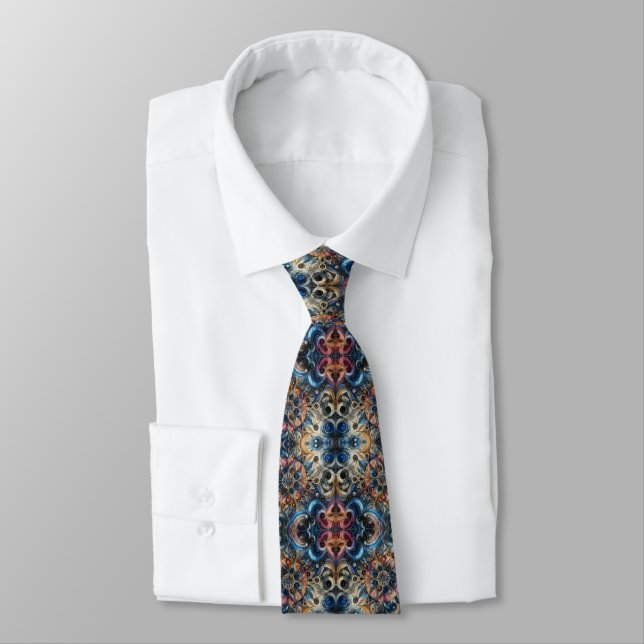 Timepiece Neck Tie (Tied)