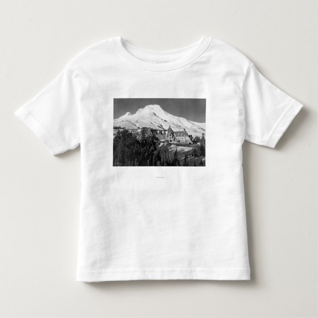 Timerline Lodge and Mt. Hood Photograph Toddler T-shirt (Front)