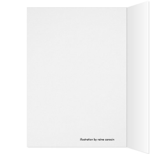 "TIMES ARE HARD SO HERE'S YOUR CHRISTMAS CARD" (Inside (Left))