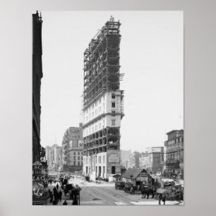 Times Building Under Construction, New York: 1904 Poster