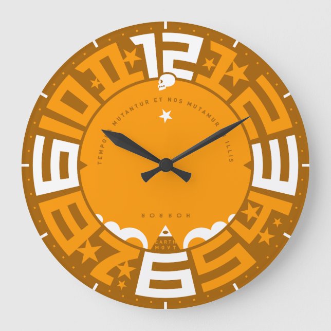 Times Change and We Change With Them Large Clock (Front)