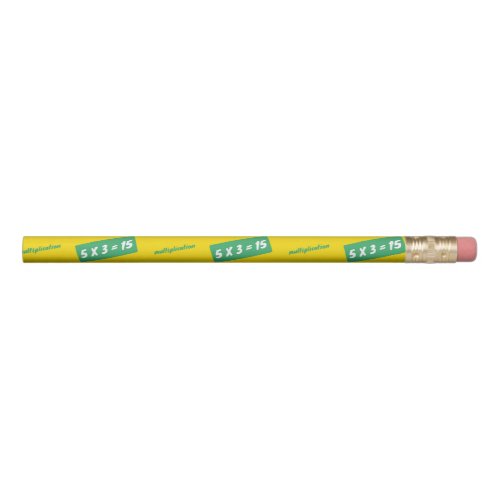 Times five yellow learning pencil