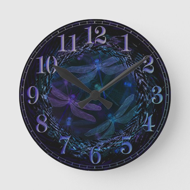 Times Flies! - Dragonfly Wall Clock (Front)