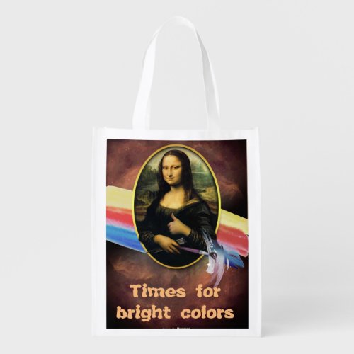 Times for Bright Colors Grocery Bag