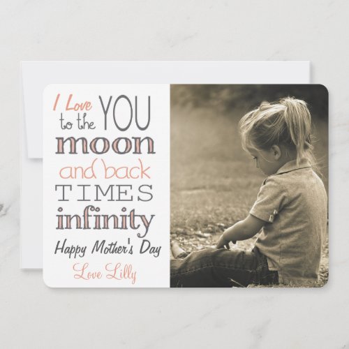Times Infinity Moon and Back Card