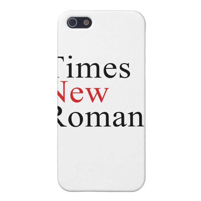 Times New Roman iPhone 5 Cases