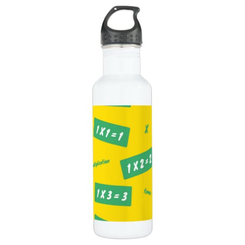 Times one yellow learning stainless steel water bottle