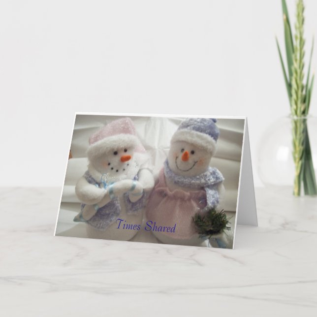 Times Shared Make Wonderful Memories Holiday Card (Front)