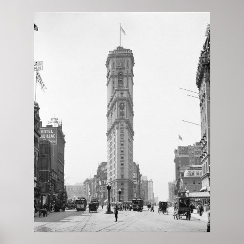 Times Square 1908 Vintage Photo Poster