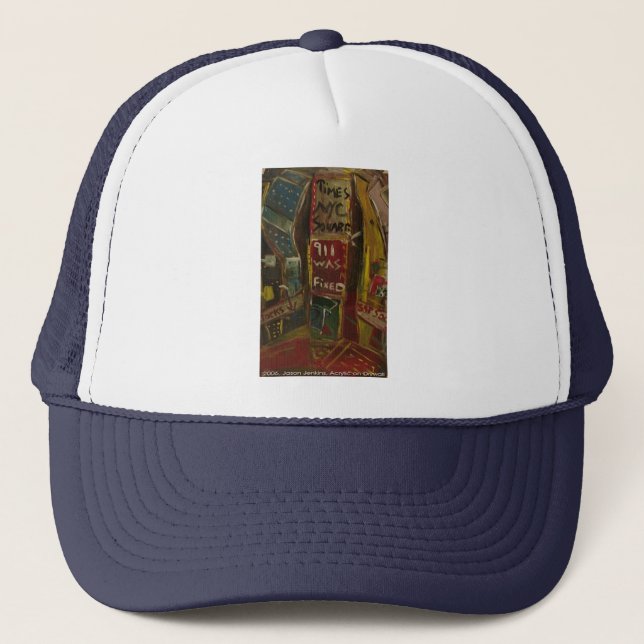 times square 9/11 trucker hat (Front)