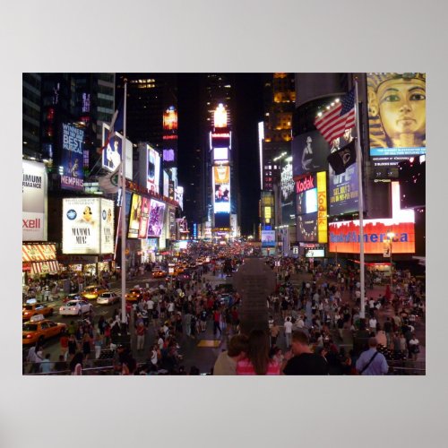Times Square at Night Poster