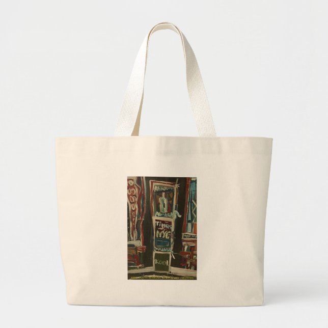 times square blank large tote bag (Front)