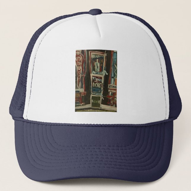 times square blank trucker hat (Front)