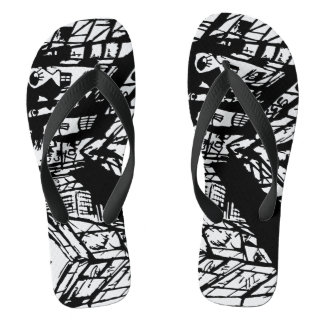 TIMES SQUARE CNBC FLIP FLOPS
