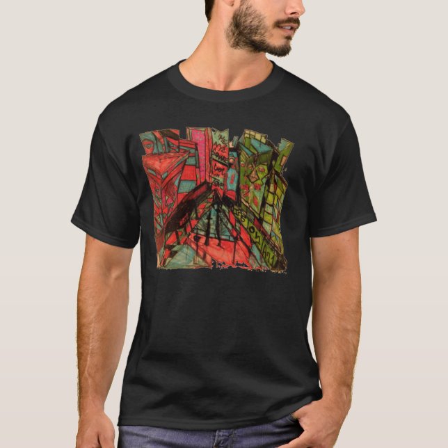 times square cnbc ink T-Shirt (Front)