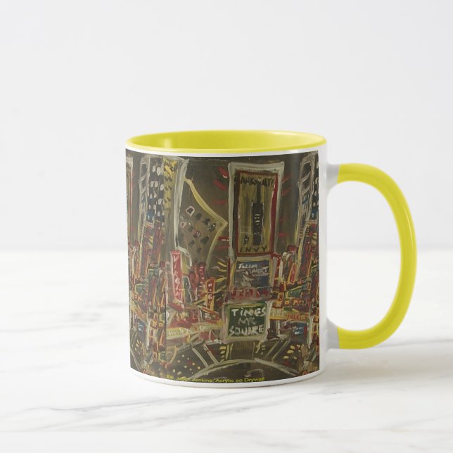 times square cracked mug (Right)