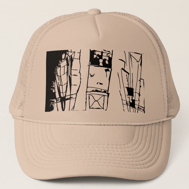 TIMES SQUARE EMPTY SVG TRUCKER HAT (Front)