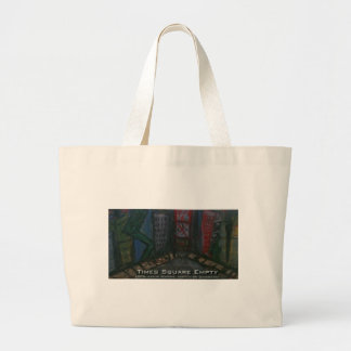 times square emtpy large tote bag