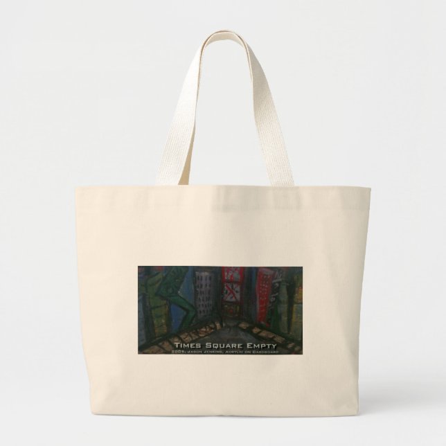 times square emtpy large tote bag (Front)
