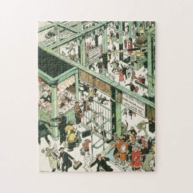Times Square Grand Central Shuttle Subway Station Jigsaw Puzzle (Vertical)