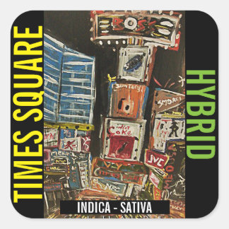 TIMES SQUARE HYBRID SQUARE STICKER