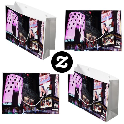Times Square in New York City pink Large Gift Bag