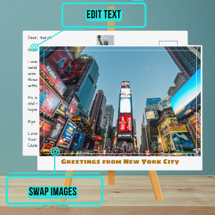 Times Square in New York City Postcard