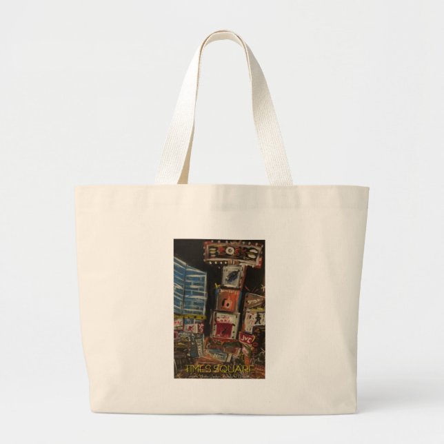 times square large tote bag (Front)