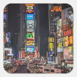 Times Square Lights New York City Square Sticker