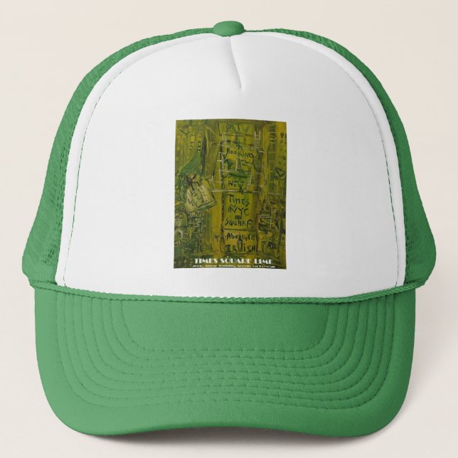 times square lime hat (Front)